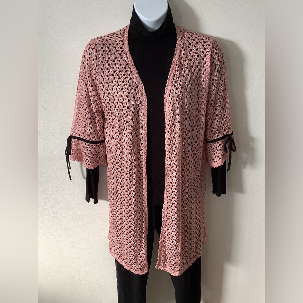 Onyx Apparel Lace Duster Cardigan